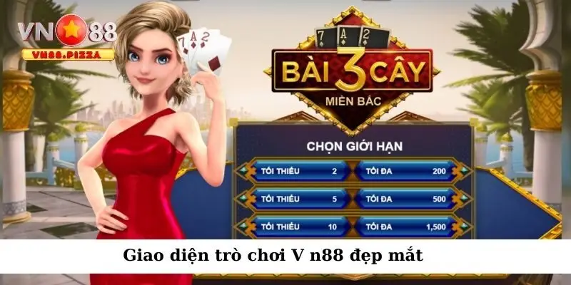 Giao diện trò chơi V n88 đẹp mắt