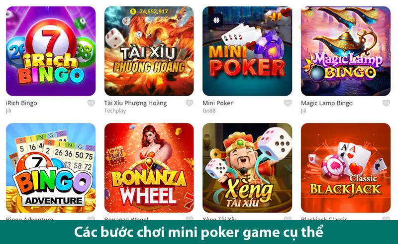 Khám phá cách chơi và các kinh nghiệm chơi game Mini Poker hiệu quả