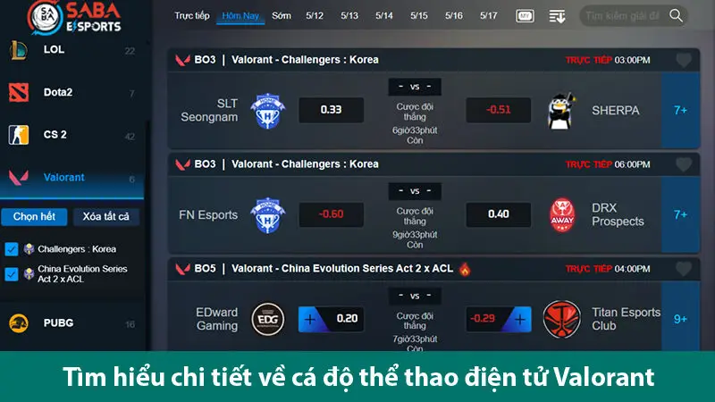 Tìm hiểu quy tắc cá độ game Valorant và các loại cược